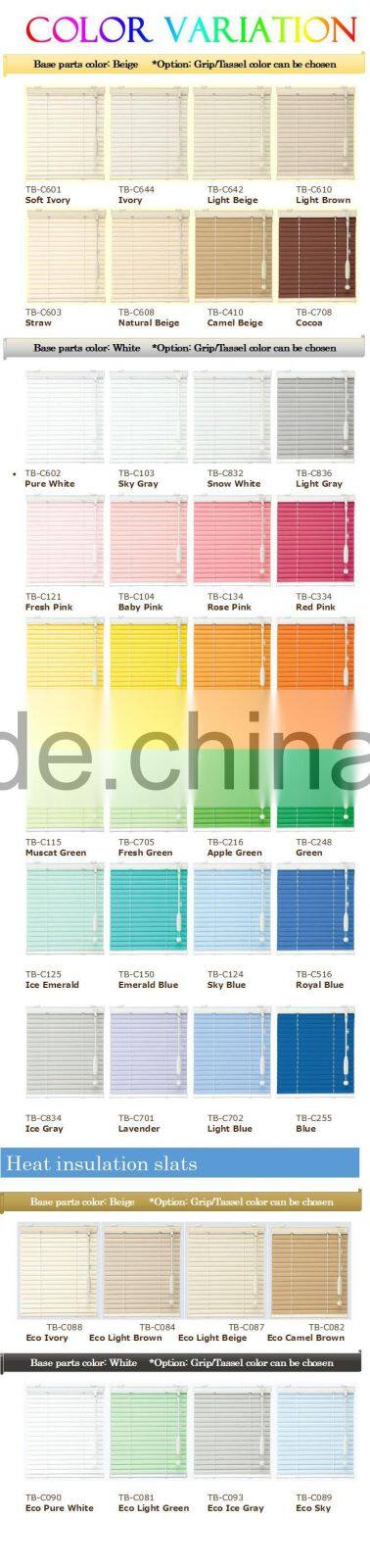 colorful and High quality folding shade blind, heat insulation slats available made in Japan