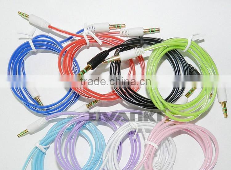 2016 best selling products high quality 3.5mm jack audio cable, audio male to male cable, car aux audio cable usb cable