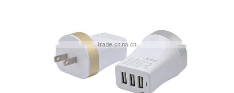 2016 trending products 5V 3.4A universal 3 usb wall charger for home and travel charger bulk buy from china
