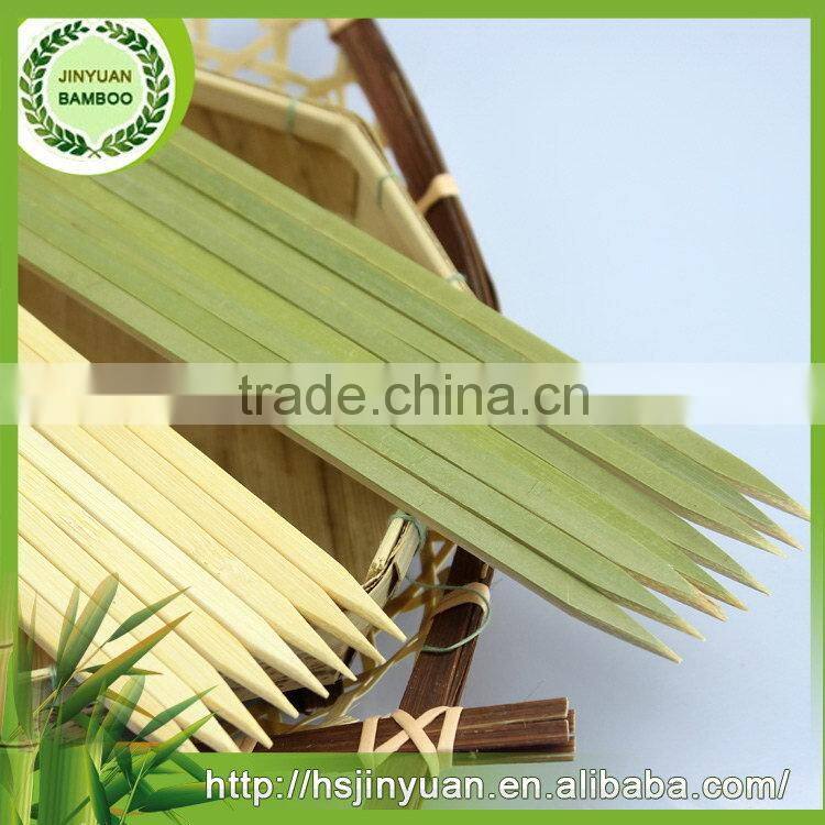All different size first Choice flat bamboo skewers with tape handle
