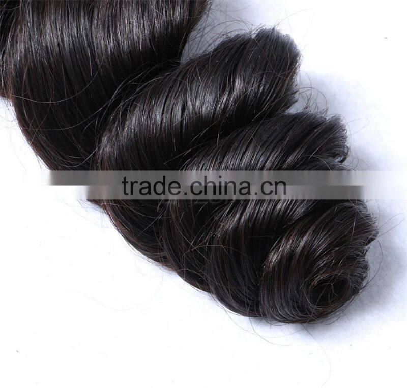 Peruvian hair overnight shipping hair with frontal closure loose wave frontal