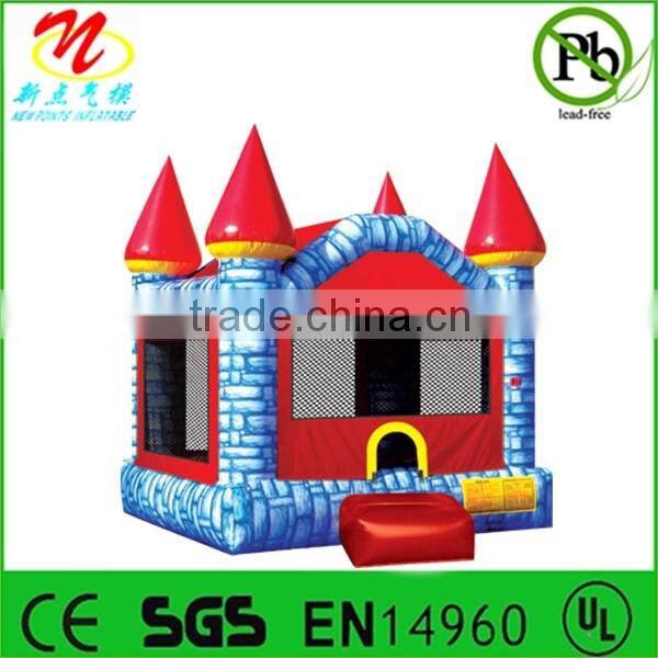 Playground inflatable castle bouncer, inflatable camelot bouncy castle brown