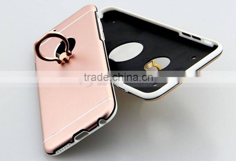 Aluminum Full Cover Hard Mobile Phone Case Alloy Case With Ring Holder For iPhone 6S 6