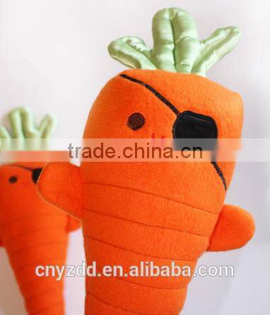 plush carrot toy/Novelty home decor plush carrot toys