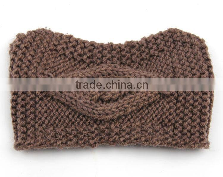 Hand Knitting Eye Style Warm Keeping Fashion Lady Headband Hairband For Women