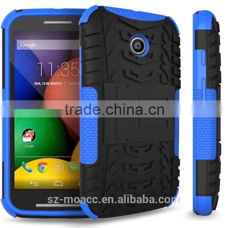 2 in 1 pc tpu stand mobile phone case for for motorola xt1022