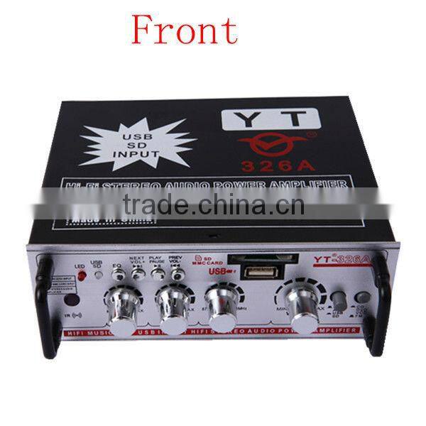 foshan home appliance amplifier YT-326A with FM & support CD/DVD/VCD input HOT!!!Top sell