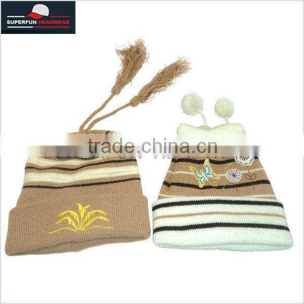 wholesale promotional acrylic knitted cap