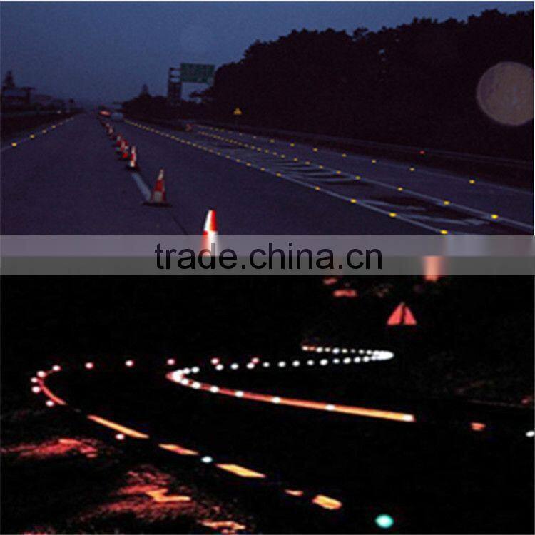 flash warning aluminum led solar pathway light