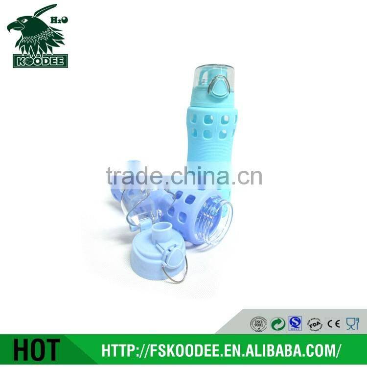 2016 high grade kids sports glass water bottle