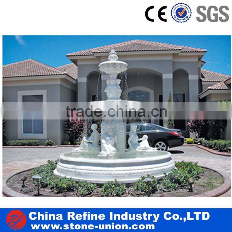 outdoor angel water fountain