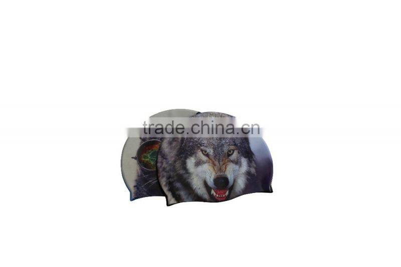 Fashionable Quality Adult / Kid sizes customized logo printed waterproof silicone swimming cap 100%