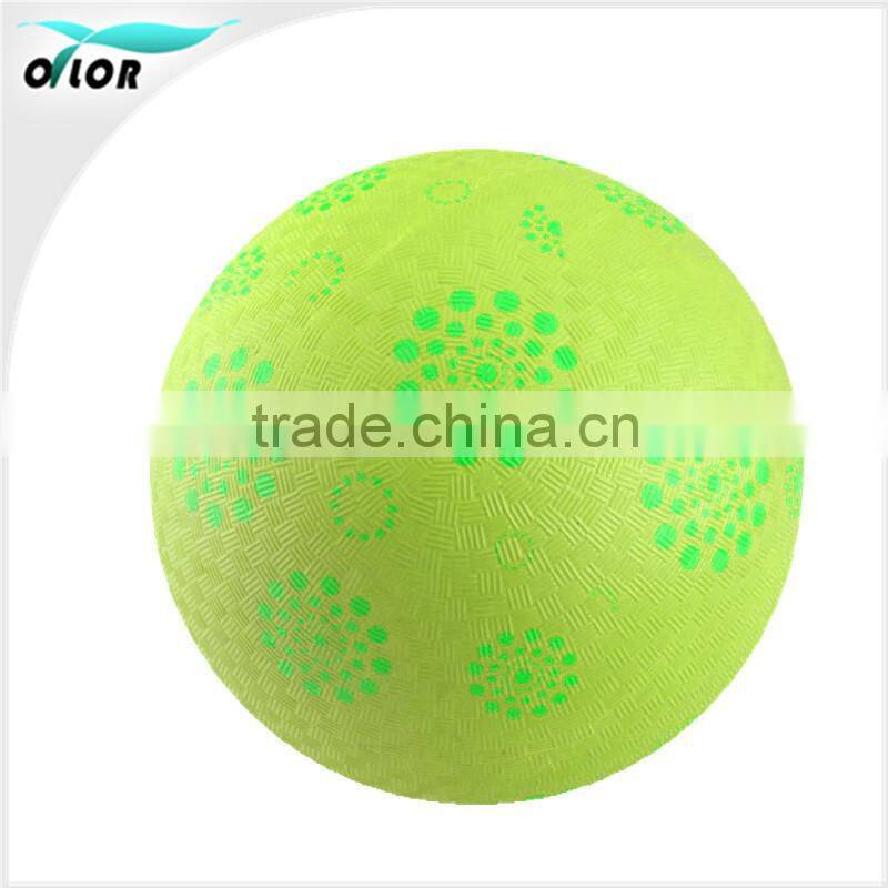 Popular 7" cartoon rubber playground balls for kids