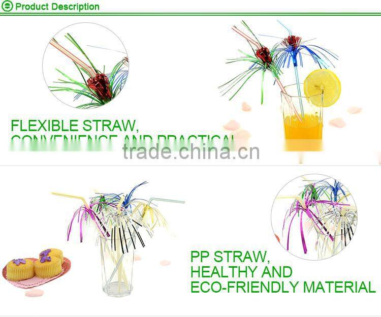 Wholesale Long Fireworks Decorative Drinking Straw