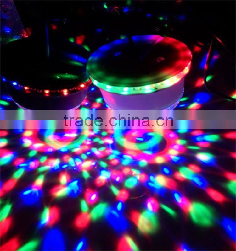 RGB LEDS Sound Actived Mini Rotating Crystal Magic Ball Stage ceiling Lights for KTV Xmas Party Wedding Show Club Pub Disco DJ