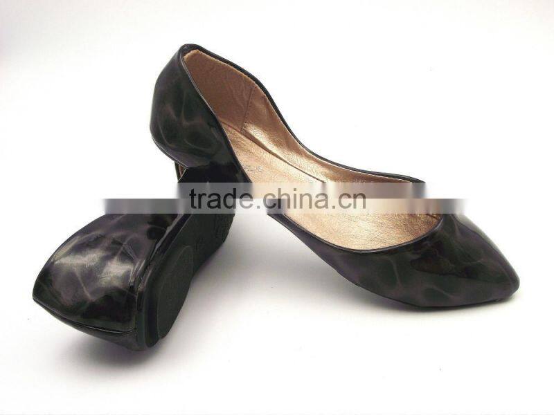 2016 new fashion new leather popular design lady flat shoes in stock