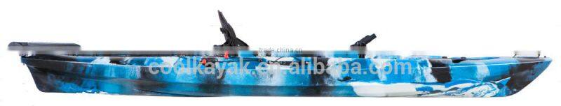 12ft LLDPE hull fishing kayak with pedals