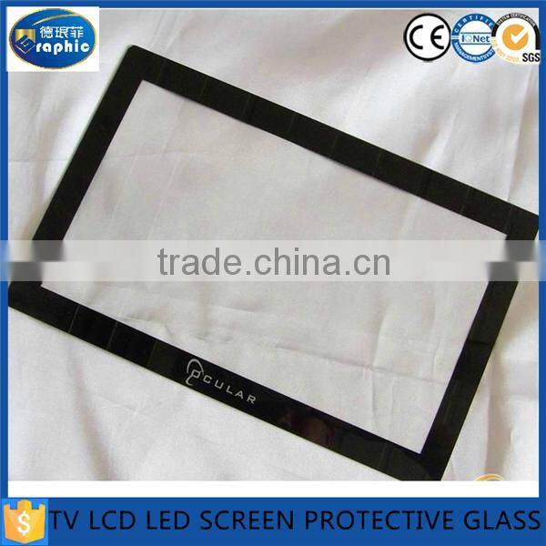 Clear flat edge LCD/LED/TV display screen glass