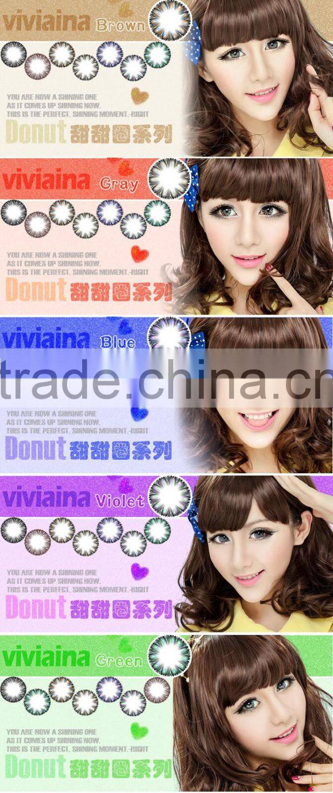 Fresh Big Eye 3-tone color contact lenses cosmetic contact lens mix color In Stock