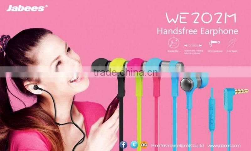 Types of Handsfree Colour Wired Stereo Headphone for Mobile
