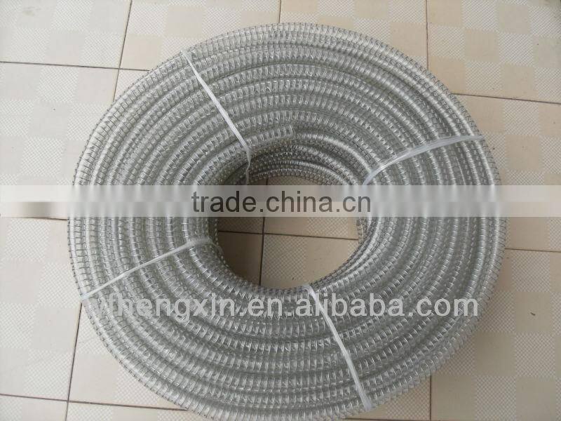 Pvc Reinforced Hose With Colorful Symbol Lines