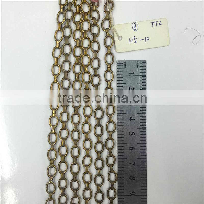Popular decorative brass handmake chain,Bucket link chain.Clothing chain, waist chain, bag chain, key chain