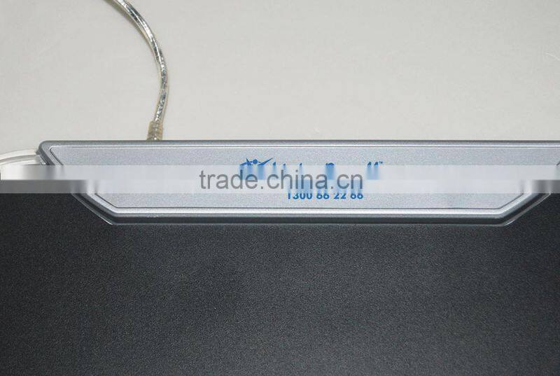 Muti-function Mouse Pad with 4-Port USB2.0 Hub show Blue LED Lighting