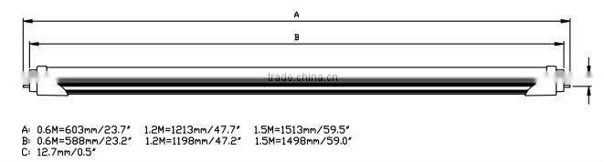 Sanan SMD beam angle 180 degree led t5 fluorescent tube lighting with high lumen good price