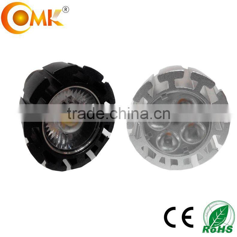 black MR16/G5.3/GU10 die cast aluminum spot light