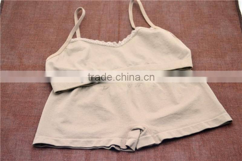 Pep hot cami seamless young girls crop tops underwear