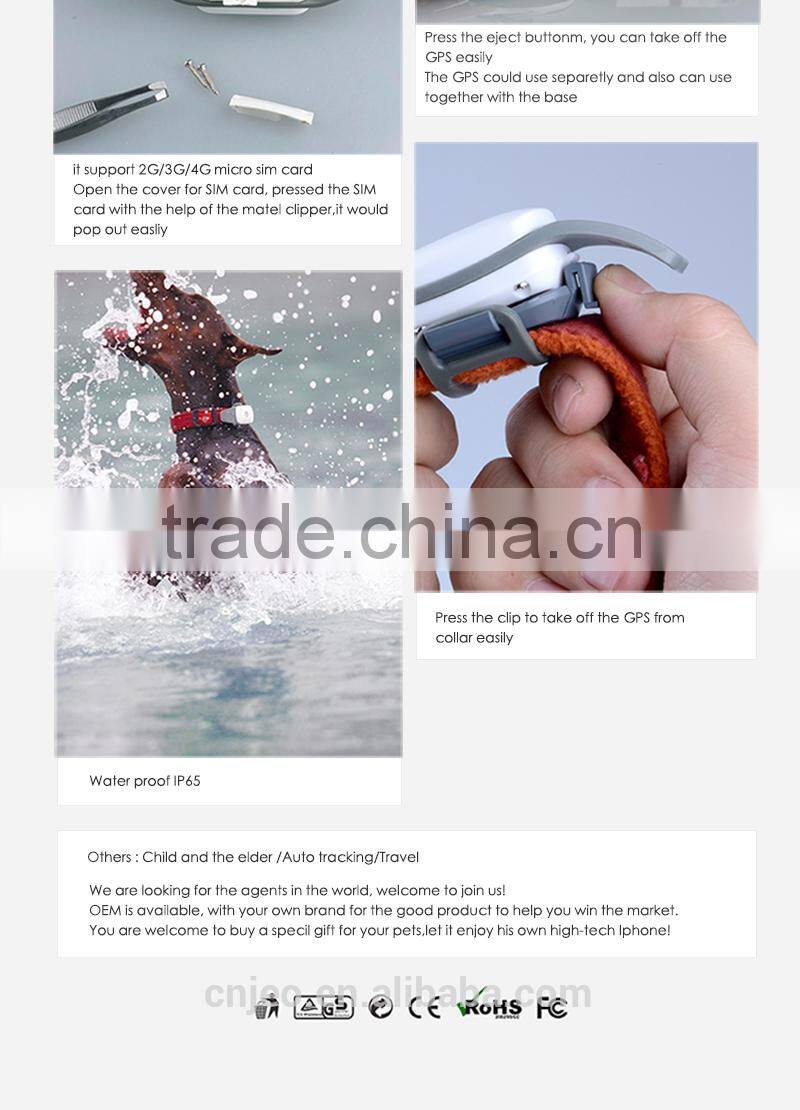 New mini waterproof gps pet dog GPS tracker Appello 4P factory price