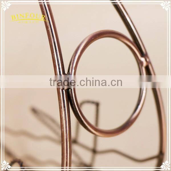 Iron wine rack fashion creative metal mediterranean-style ornaments