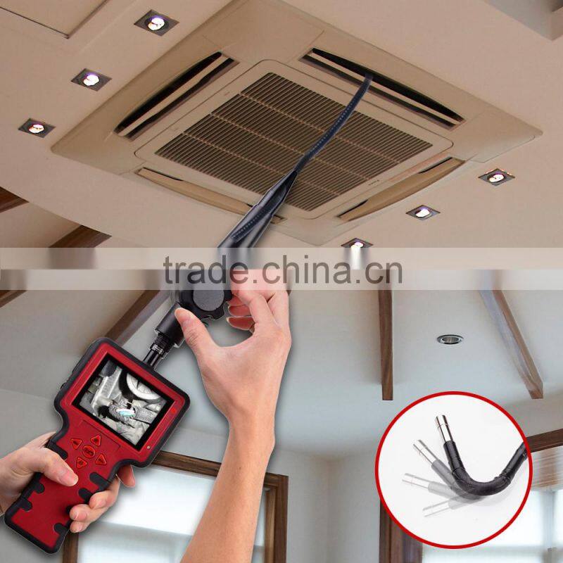 Recordable 3.5" 5.5mm Endoscope Borescope Zoom DVR 2 way 180 Adjust 1m Video Industrial Inspection Camera