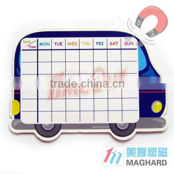 customized weekly schedule whiteboard,magent whiteboard for kids