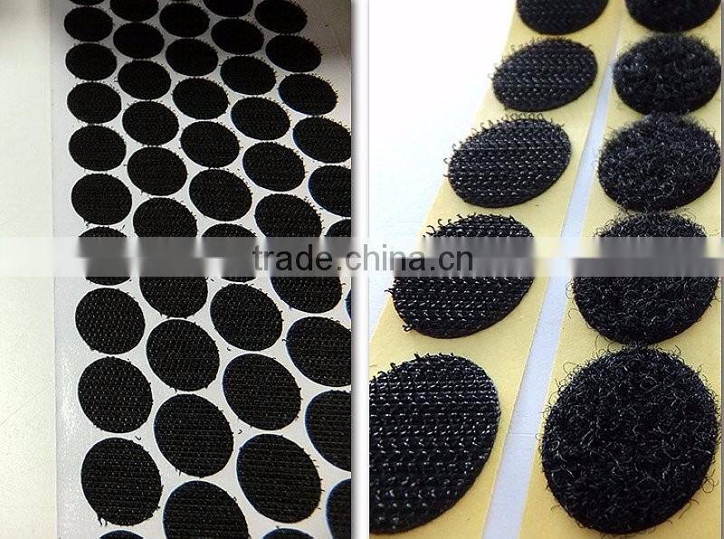 Self Adhesive HOOK AND LOOP SELF ADHESIVE Backed COINS DOTS CIRCLES 15MM *40pcs