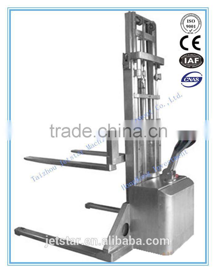china Wide Legc electric Stainless hydraulic Stacker