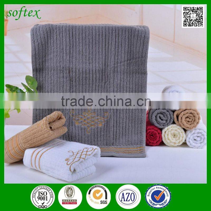 Southeast asia High grade 100% cotton jacquard terry grey tea towels with embroidery