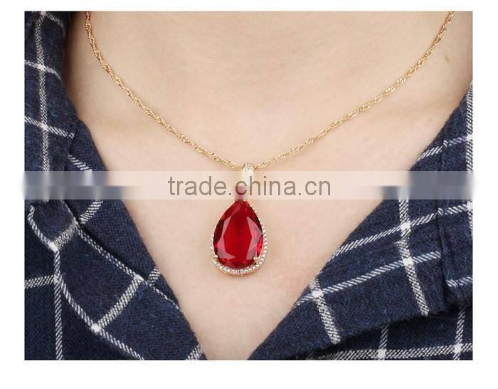 brass jewellery 2016 rose gold plating women pendant fashion