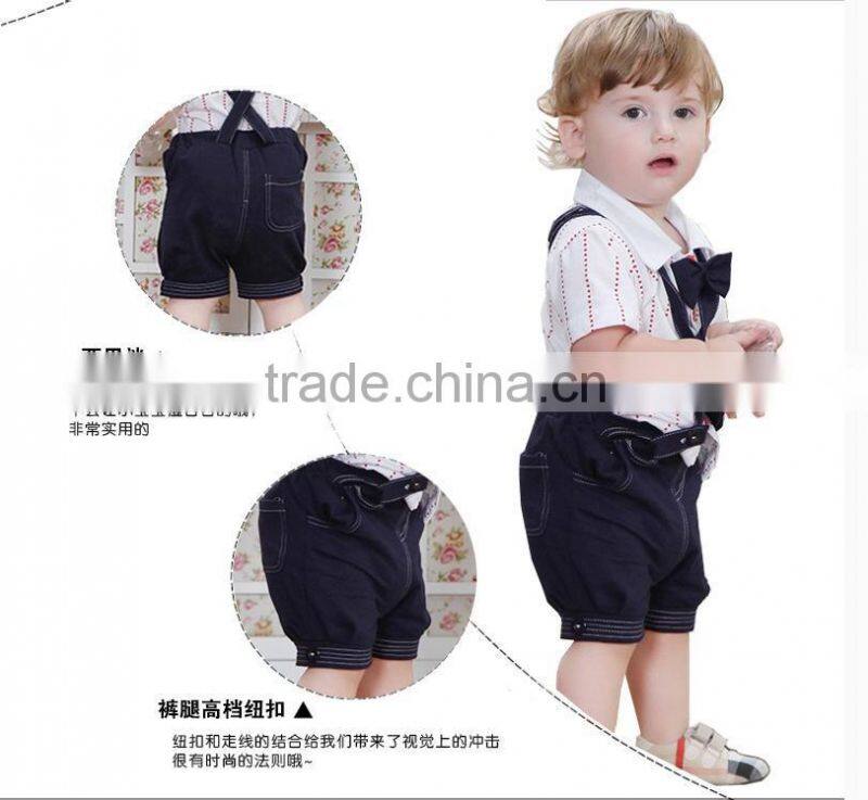 Kids 2015 new summer children bib shorts boy 1-2-3 5 years old infants and children's clothing pants