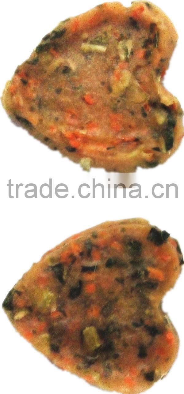 Heart shape-low fat dog snack