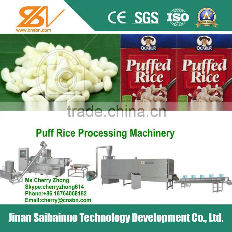 Automatic puff rice processing machinery