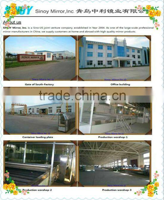 3mm-6mm China mirror for decorative mirror, beveled mirror tiles