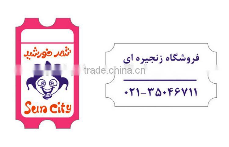 Import china products double side color printing redemption ticket