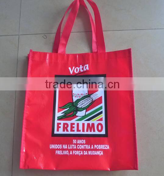 cheap non-woven printed shopping bag election campaign hand held bag