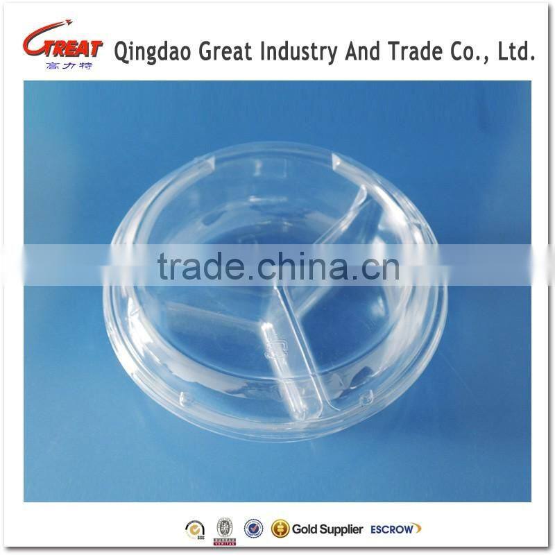 Best quality clamshell blister disposable salad packaging tray salad container