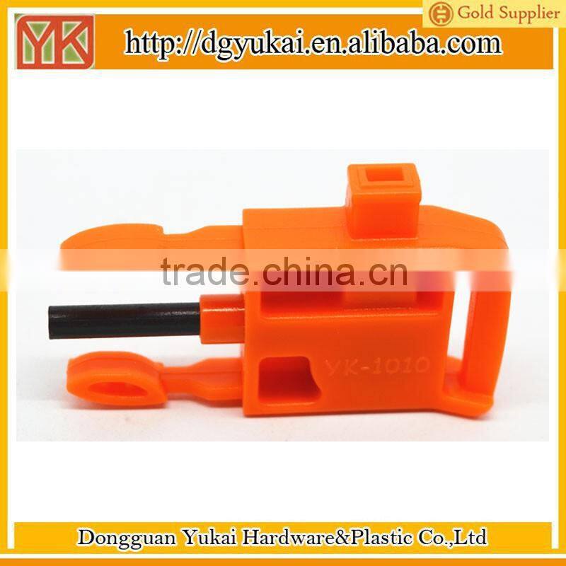 Yukai plastic flint buckles paracord firestarter buckles for camping