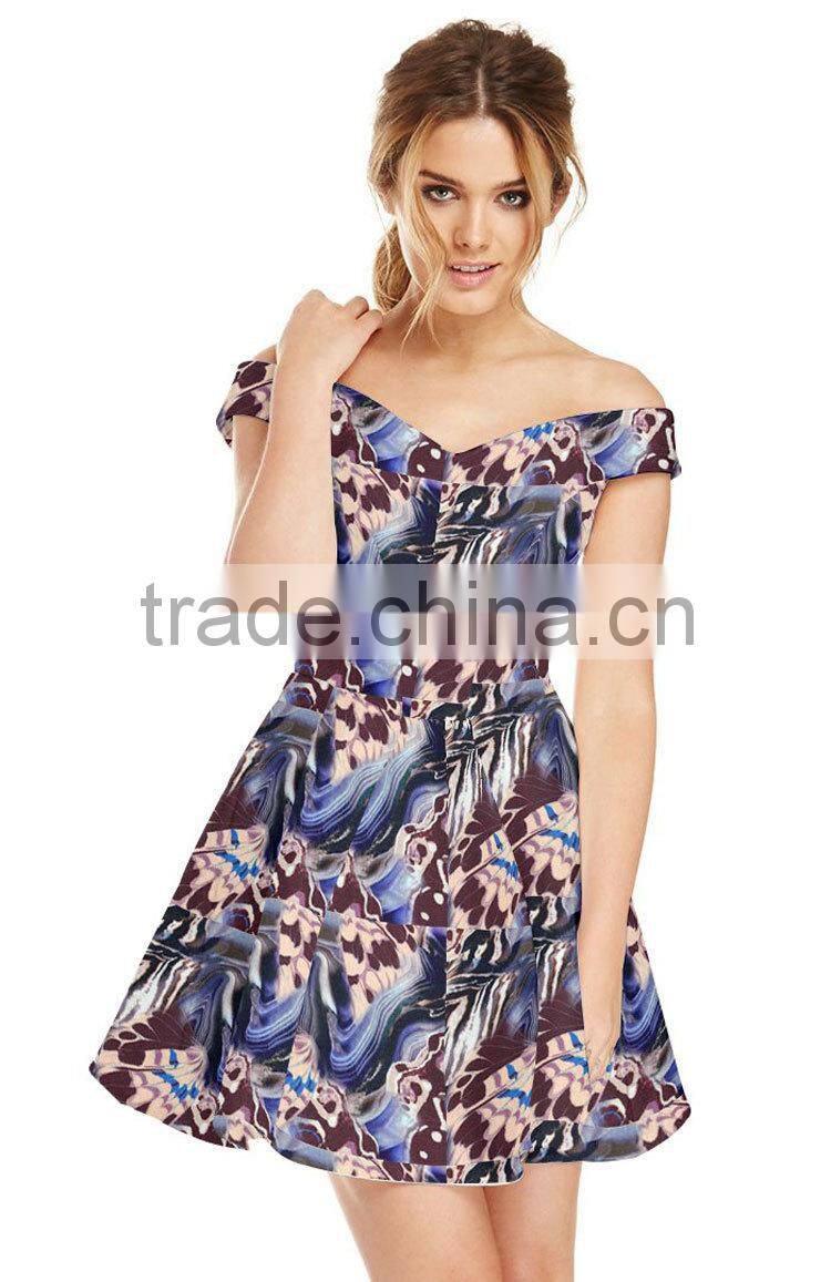 digital print woman wear summer dress fabric