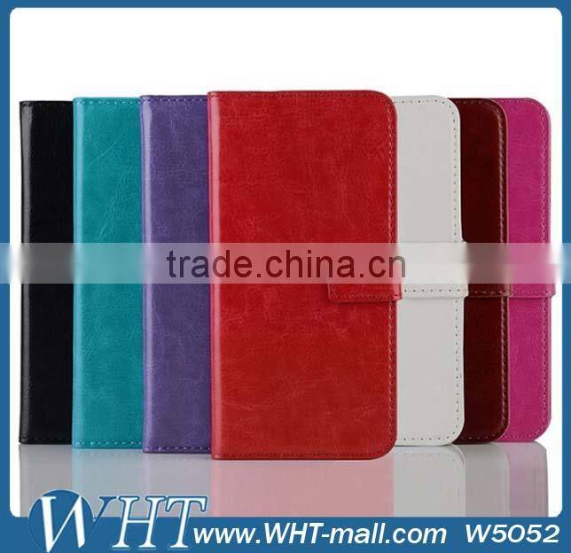 Top Selling Stand Leather Wallet Cover Case for HTC One 2 M8, for HTC One 2 M8 Case Cover