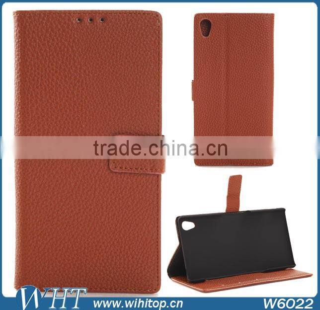 LEATHER PU FLIP BOOK WALLET CARD HOLDER CASE COVER FOR SONY XPERIA Z3 L55T L55U D6653 #W6022