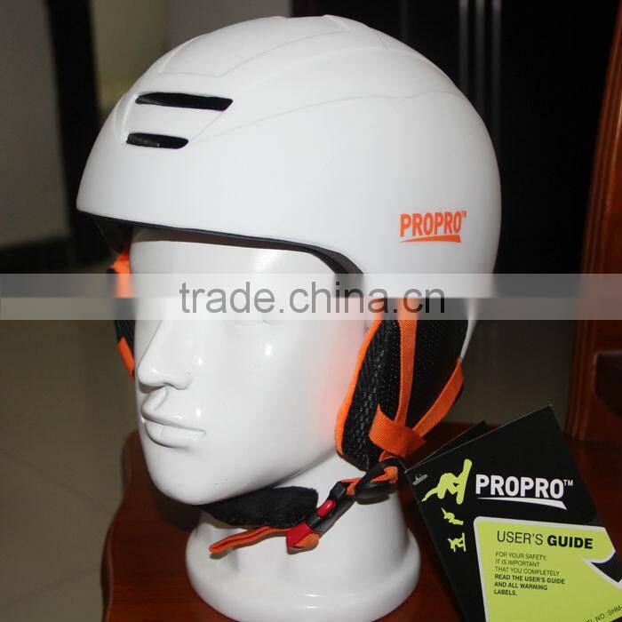 New Designed Blue and White Color Fashion Snowboard Helmet for Adults